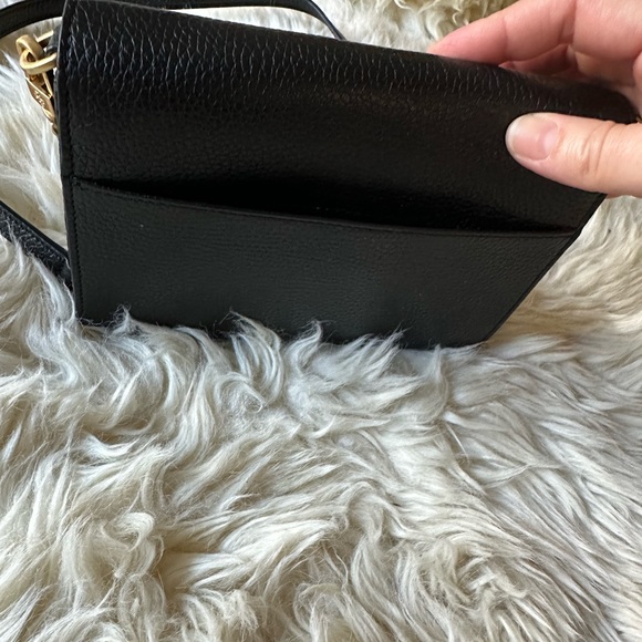 Tory Burch Britten purse bag chain wallet black leather new with tags! - Picture 13 of 14